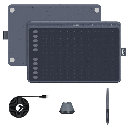HUION HS611 5080 LPI Touch Strip Art Drawing Tablet for Fun, with Battery-free Pen & Pen Holder (Grey) - free shipping - PMC Jewellery - Order now!