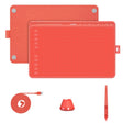 HUION HS611 5080 LPI Touch Strip Art Drawing Tablet for Fun, with Battery-free Pen & Pen Holder (Red) - free shipping - PMC TechLife - Order now!