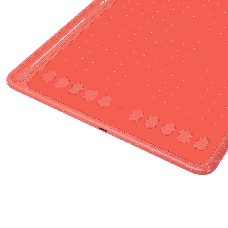HUION HS611 5080 LPI Touch Strip Art Drawing Tablet for Fun, with Battery-free Pen & Pen Holder (Red) - free shipping - PMC Jewellery - Order now!