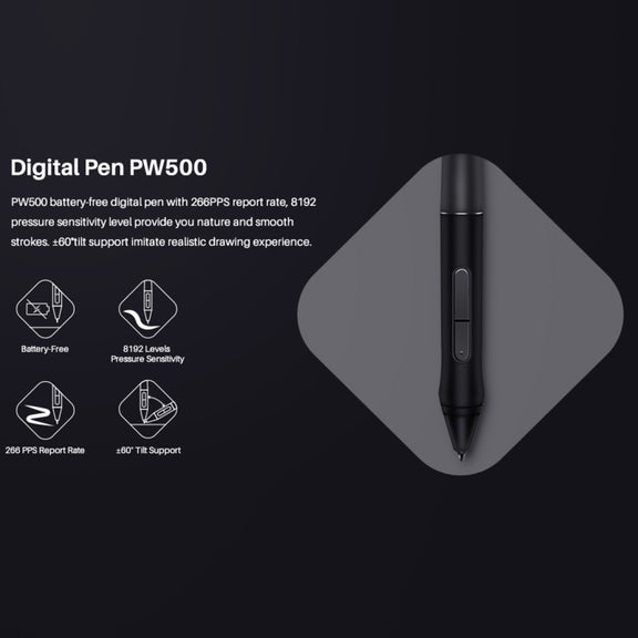 HUION Q620M 5080 LPI Wireless Art Drawing Tablet for Fun, with Battery-free Pen & Pen Holder