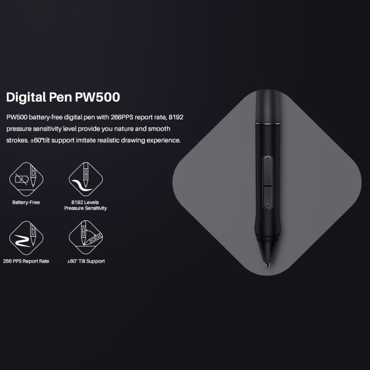 HUION Q620M 5080 LPI Wireless Art Drawing Tablet for Fun, with Battery-free Pen & Pen Holder
