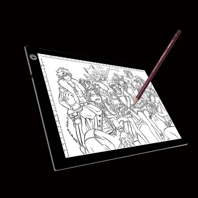 A4 Size 5W 5V LED LED Stepless Dimmable Acrylic Copy Boards for Anime Sketch Drawing Sketchpad, with USB Cable & Plug, Size：220x330x5mm