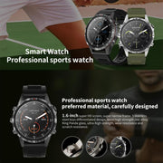 HAMTOD 1.6 inch Water-resistant Smart Watch, Support Bluetooth Call / Heart Rate / Blood Oxygen Monitoring / NFC (Black)