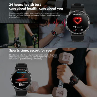 HAMTOD 1.6 inch Waterproof Smart Watch, Support Bluetooth Call / Heart Rate / Blood Oxygen Monitoring / NFC (Black) - free shipping - PMC Jewellery - Order now!