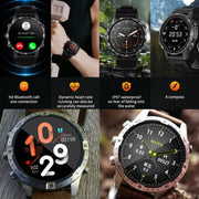 HAMTOD 1.6 inch Water-resistant Smart Watch, Support Bluetooth Call / Heart Rate / Blood Oxygen Monitoring / NFC (Black)