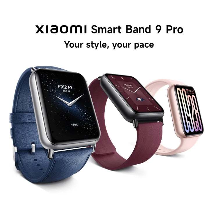 Original Xiaomi Smart Band 9 Pro 1.74 inch AMOLED Screen 5ATM Water-resistant Smart Watch, Support Blood Oxygen / Heart Rate Monitor (Black)