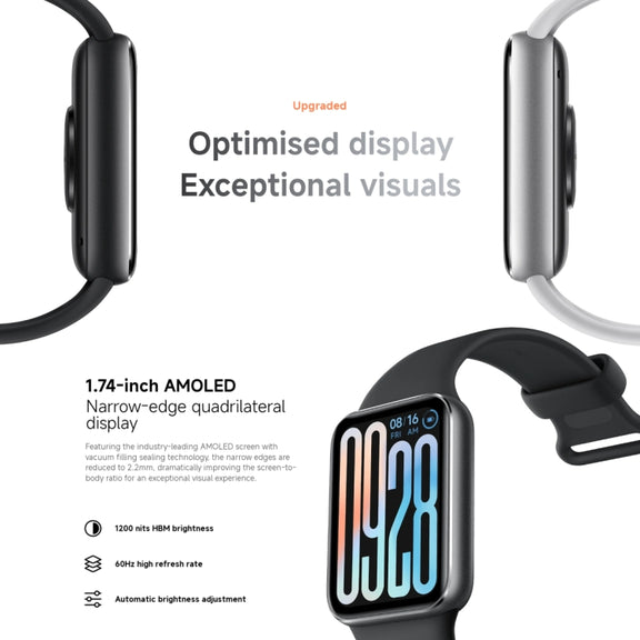 Original Xiaomi Smart Band 9 Pro 1.74 inch AMOLED Screen 5ATM Water-resistant Smart Watch, Support Blood Oxygen / Heart Rate Monitor (Silver)