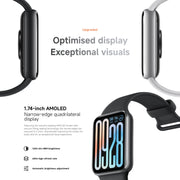Original Xiaomi Smart Band 9 Pro 1.74 inch AMOLED Screen 5ATM Water-resistant Smart Watch, Support Blood Oxygen / Heart Rate Monitor (Black)