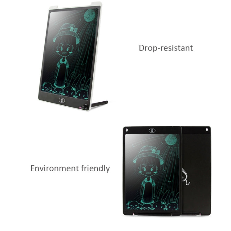 Portable 12 inch LCD Writing Tablet Drawing Graffiti Electronic Handwriting Pad Message Graphics Board Draft Paper with Writing Pen(Red)