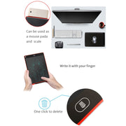 Portable 12 inch LCD Writing Tablet Drawing Graffiti Electronic Handwriting Pad Message Graphics Board Draft Paper with Writing Pen(Red)