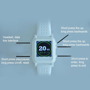 Q998 16GB MP4 E-book Privacy Reading Smart Watch, Support Time Display / Music & Video Playing / Picture Browsing / Stopwatch(White)