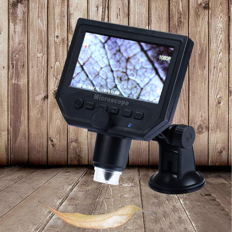 G600 600X 3.6MP 4.3 inch HD LCD Display USB Charging Portable Digital Microscope with LED Light, Support Micro SD Card(64GB Max), US Plug, AC 100-240V - free shipping - PMC TechLife - Order now!