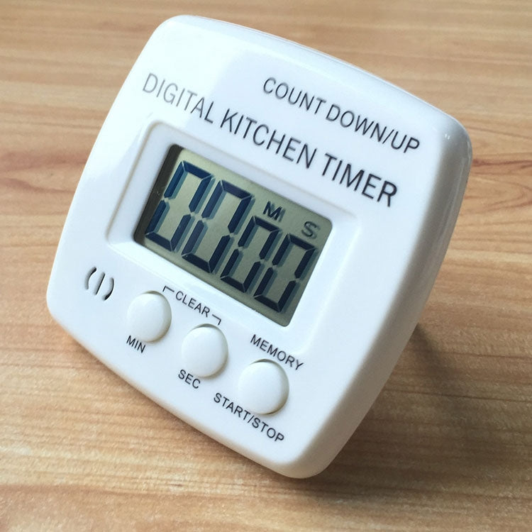 Kitchen Timer Digital Electronic Loud Alarm Magnetic Backing With Holder for Cooking Baking Sports Games Office(White) - Digital Countdown by PMC TechLife | Online Shopping South Africa | PMC TechLife | Buy Now Pay Later Mobicred