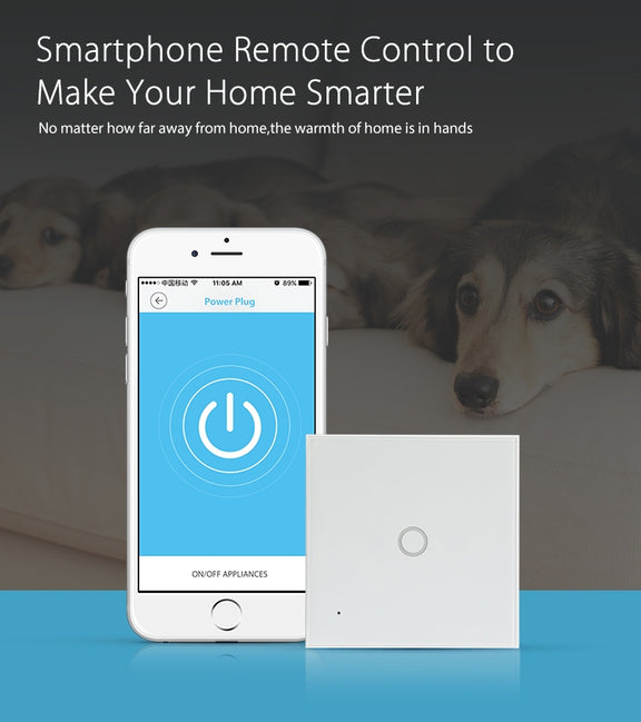 NEO NAS-SC01W Wireless WiFi EU Smart Light Control Switch 1Gang