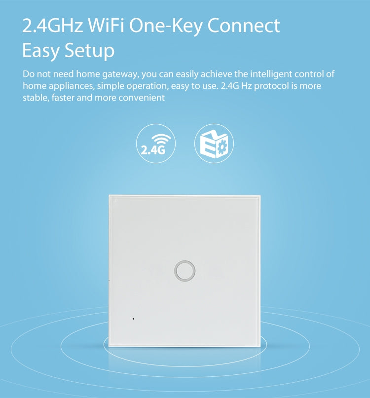 NEO NAS-SC01W Wireless WiFi EU Smart Light Control Switch 1Gang - free shipping - PMC Jewellery - Order now!