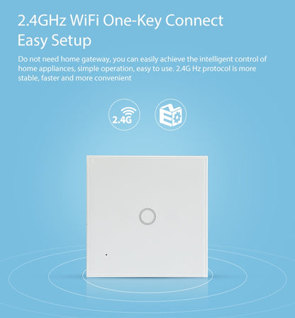 NEO NAS-SC01W Wireless WiFi EU Smart Light Control Switch 1Gang - free shipping - PMC Jewellery - Order now!