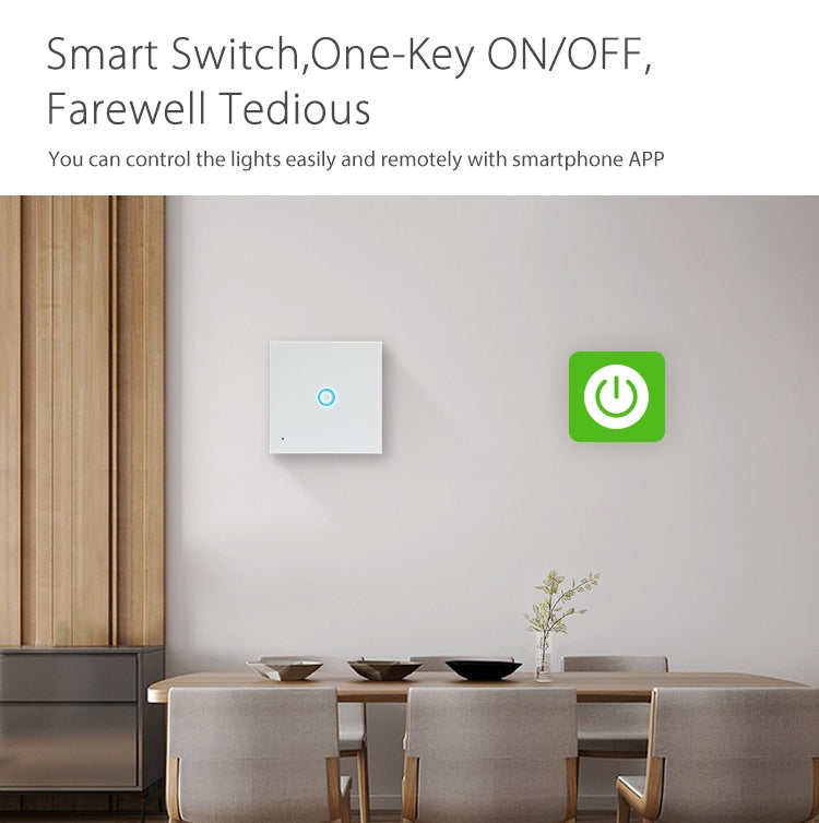 NEO NAS-SC01W Wireless WiFi EU Smart Light Control Switch 1Gang - free shipping - PMC Jewellery - Order now!