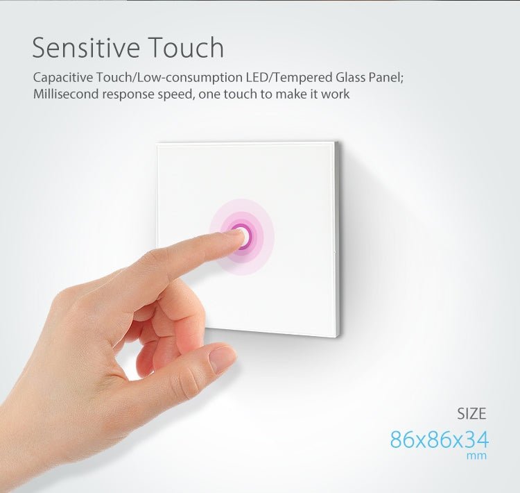 NEO NAS-SC01W Wireless WiFi EU Smart Light Control Switch 1Gang - free shipping - PMC Jewellery - Order now!