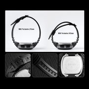 SKMEI 1278 Fashionable Outdoor 50m Water-resistant Digital Watch Student Sports Wrist Watch Support 5 Group Alarm Clocks(Black)