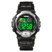 SKMEI 1450 Women Transparent Digital Watch 50m Water-resistant Sports Watch with LED Light(Black)