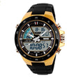 SKMEI 1016 Multifunctional Men Outdoor Sports Noctilucent Waterproof Double Digital Watch (Gold) - free shipping - PMC TechLife - Order now!