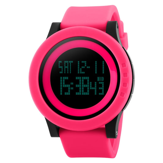 SKMEI 1142 Multifunctional Men Outdoor Sports Noctilucent Waterproof Silica Gel Digital Watch (Red) - free shipping - PMC Jewellery - Order now!