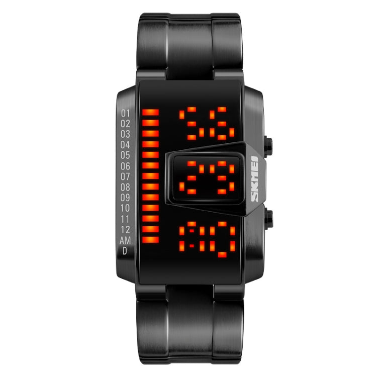 SKMEI 1179 Multifunctional Men Outdoor Sports Noctilucent Water-resistant LED Digital Watch(Black)