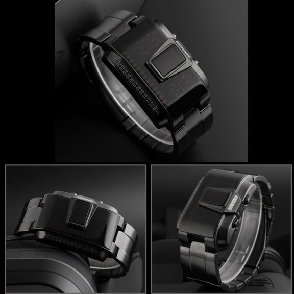 SKMEI 1179 Multifunctional Men Outdoor Sports Noctilucent Water-resistant LED Digital Watch(Black)