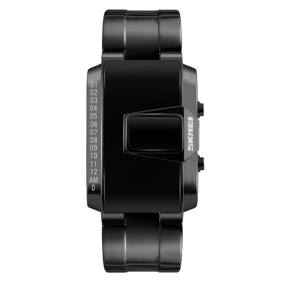 SKMEI 1179 Multifunctional Men Outdoor Sports Noctilucent Water-resistant LED Digital Watch(Black)