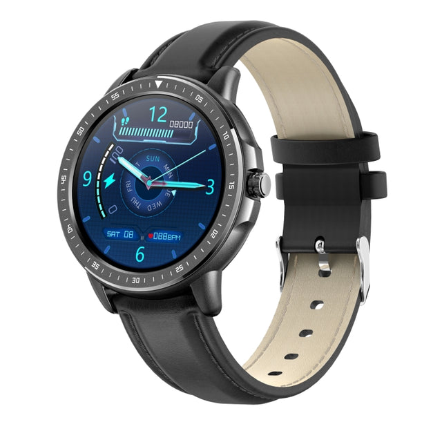 CF19 1.3 inch IPS Color Touch Screen Smart Watch, IP67 Water-resistant, Support Weather Forecast / Heart Rate Monitor / Sleep Monitor / Blood Pressure Monitoring (Black)