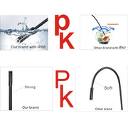 YPC110 8mm 2.0MP HD Camera WiFi Endoscope Snake Tube Inspection Camera with 8 LED, Water-resistant IP68, Lens Diameter: 8mm, Length: 3.5m, Soft Line