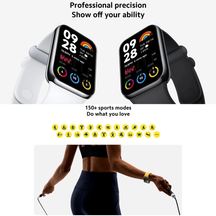Original Xiaomi Mi Band 8 Pro Global 1.74 inch AMOLED Full Color Screen 5ATM Waterproof Smart Watch, Support GPS / Heart Rate (Black) - Wearable Devices by Xiaomi | Online Shopping South Africa | PMC Jewellery | Buy Now Pay Later Mobicred