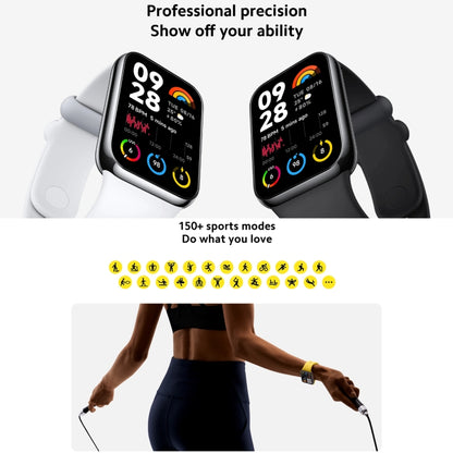 Original Xiaomi Mi Band 8 Pro Global 1.74 inch AMOLED Full Color Screen 5ATM Waterproof Smart Watch, Support GPS / Heart Rate (Black) - Wearable Devices by Xiaomi | Online Shopping South Africa | PMC Jewellery | Buy Now Pay Later Mobicred