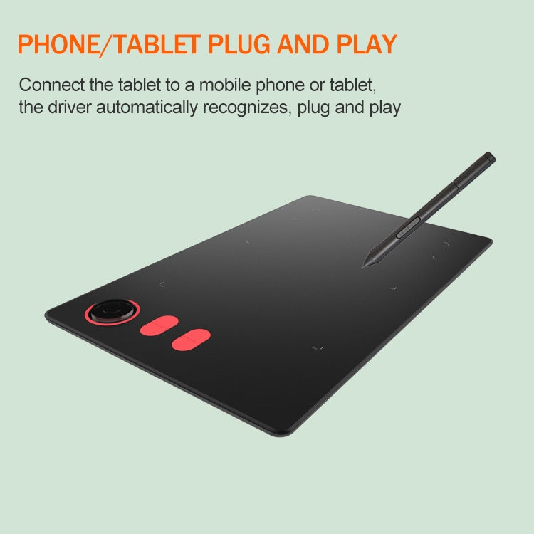 10Moons G20 Digital Tablet Capable of Connecting with Mobile Phone and Tablet Computer with 8192 Passive Pen - free shipping - PMC Jewellery - Order now!