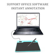 10Moons T503 Drawing Tablet Can Be Connected to mobile Phone Tablet with 8192 Passive Pen(Blue)