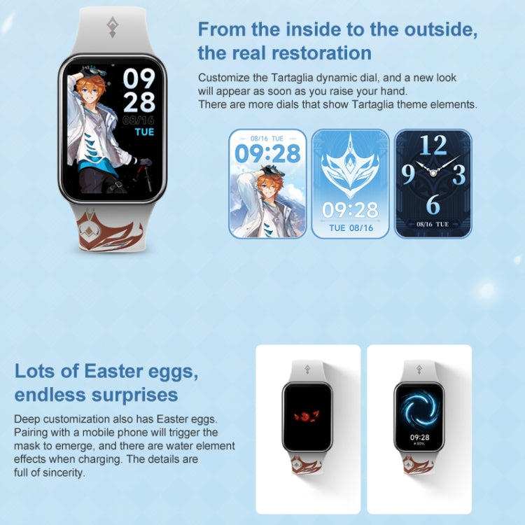 Original Xiaomi Mi Band 8 Pro Genshin Impact Version 1.74 inch AMOLED Full Color Screen 5ATM Water-resistant Smart Watch, Support GPS / Heart Rate