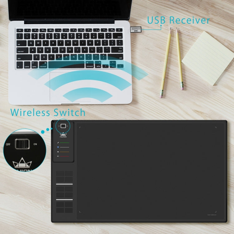 HUION Inspiroy Series WH1409(8192) 5080LPI Professional Art USB Graphics Drawing Tablet for Windows / Mac OS, with Digital Pen - free shipping - PMC Jewellery - Order now!