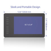 HUION Inspiroy Series H950P 5080LPI Professional Art USB Graphics Drawing Tablet for Windows / Mac OS, with Battery-free Pen
