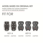 For Chevrolet GMC / Colorad 4-button C159 Car Key Leather Protective Case(Brown)