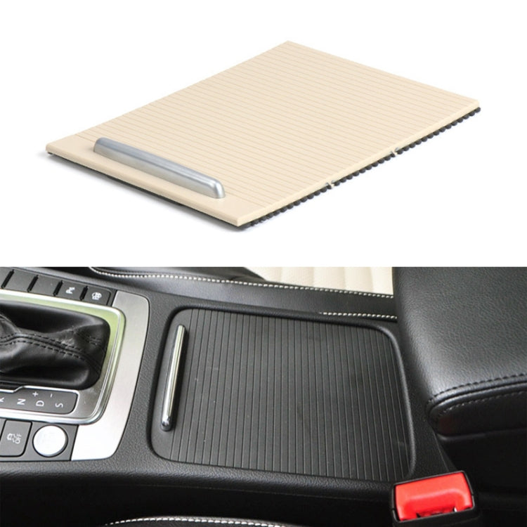 Car Center Console Water Cup Holder Cover Trim for Volkswagen Magotan / CC / Passat, Left Driving(Beige) - Stowing Tidying by PMC TechLife | Online Shopping South Africa | PMC TechLife | Buy Now Pay Later Mobicred