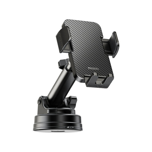 Yesido C173 Suction Cup Type Telescopic Rod Car Phone Holder (Black) - free shipping - PMC Jewellery - Order now!