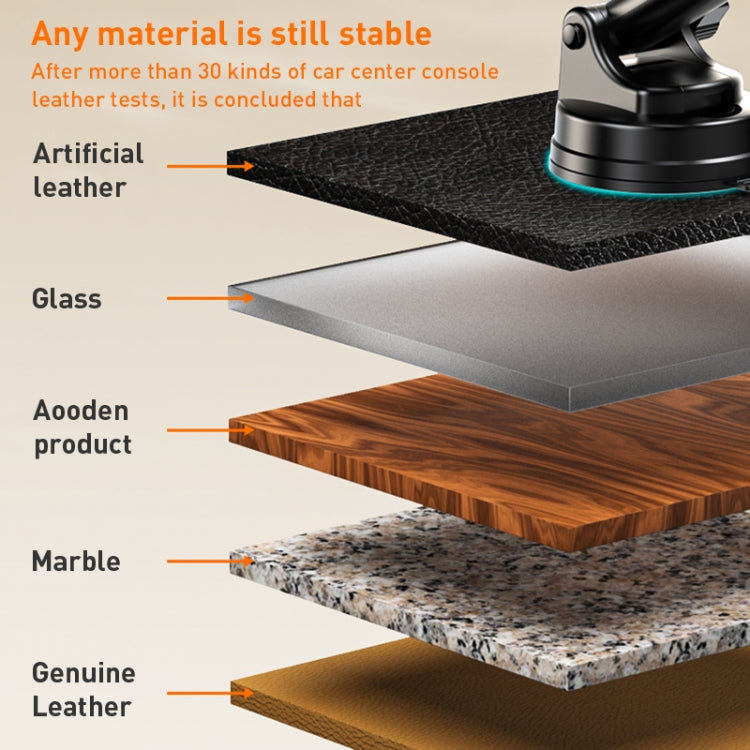 Yesido C173 Suction Cup Type Telescopic Rod Car Phone Holder (Black) - free shipping - PMC TechLife - Order now!