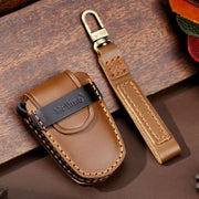 For Cadillac / CT5 / CT6 / XT6 4-button C086 Car Key Leather Protective Case (Brown)