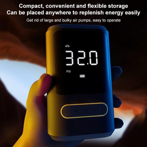 ATJ-8466 Portable Car Tire Air Pump Digital Display Wireless Electric Air Pump, Style: Lithium Battery