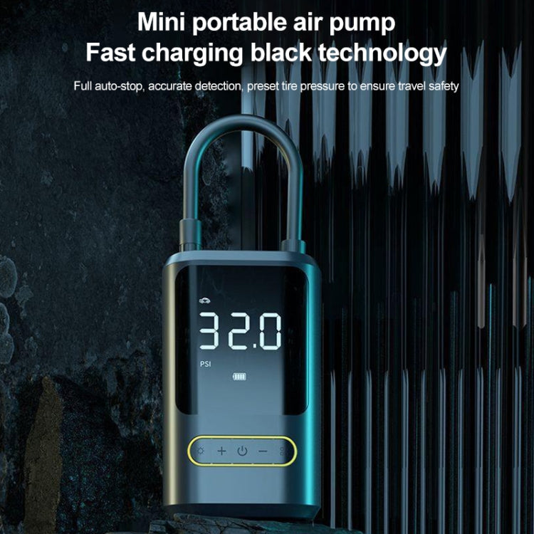 ATJ-8466 Portable Car Tire Air Pump Digital Display Wireless Electric Air Pump, Style: Lithium Battery