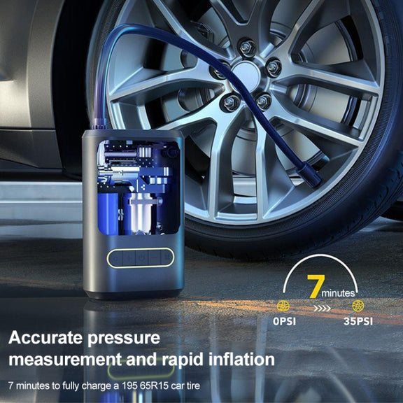 ATJ-8466 Portable Car Tire Air Pump Digital Display Wireless Electric Air Pump, Style: Lithium Battery