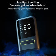 ATJ-8466 Portable Car Tire Air Pump Digital Display Wireless Electric Air Pump, Style: Lithium Battery