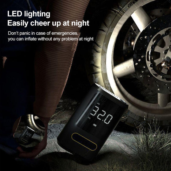 ATJ-8466 Portable Car Tire Air Pump Digital Display Wireless Electric Air Pump, Style: Dual Power