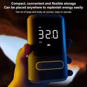 ATJ-8466 Portable Car Tire Air Pump Digital Display Wireless Electric Air Pump, Style: Dual Power