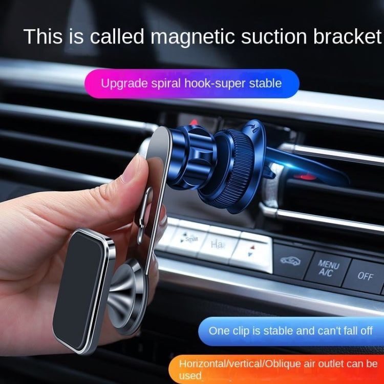 F23 Car Air Outlet Vent Magnetic Phone Navigation Mount Bracket (Silver) - Car Holders by PMC TechLife | Online Shopping South Africa | PMC TechLife | Buy Now Pay Later Mobicred